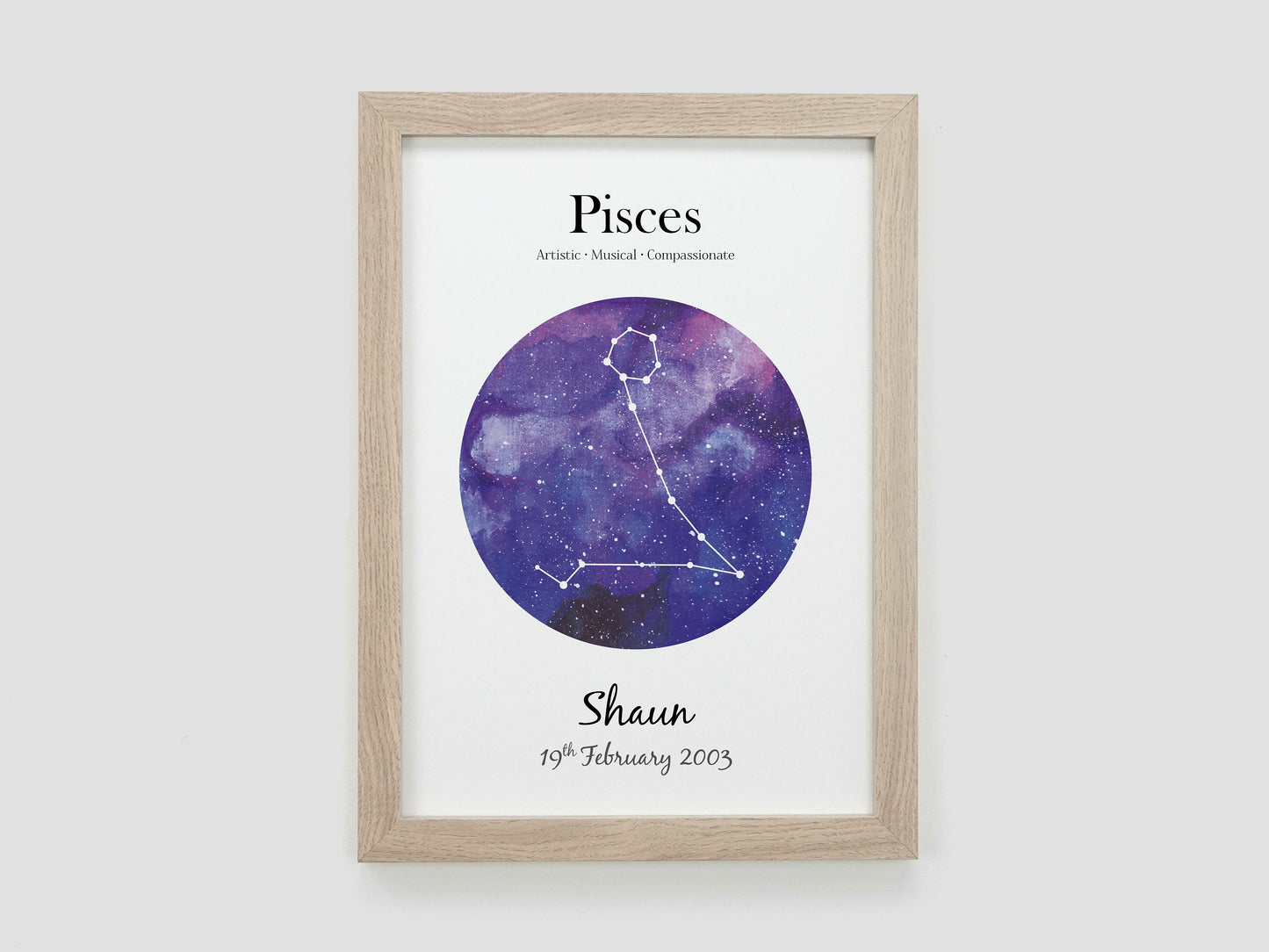 Personalised Zodiac Constellation Gift