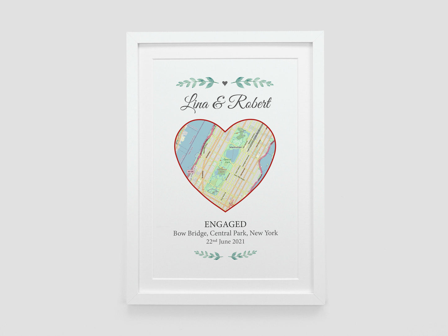 Special Location Map Gift