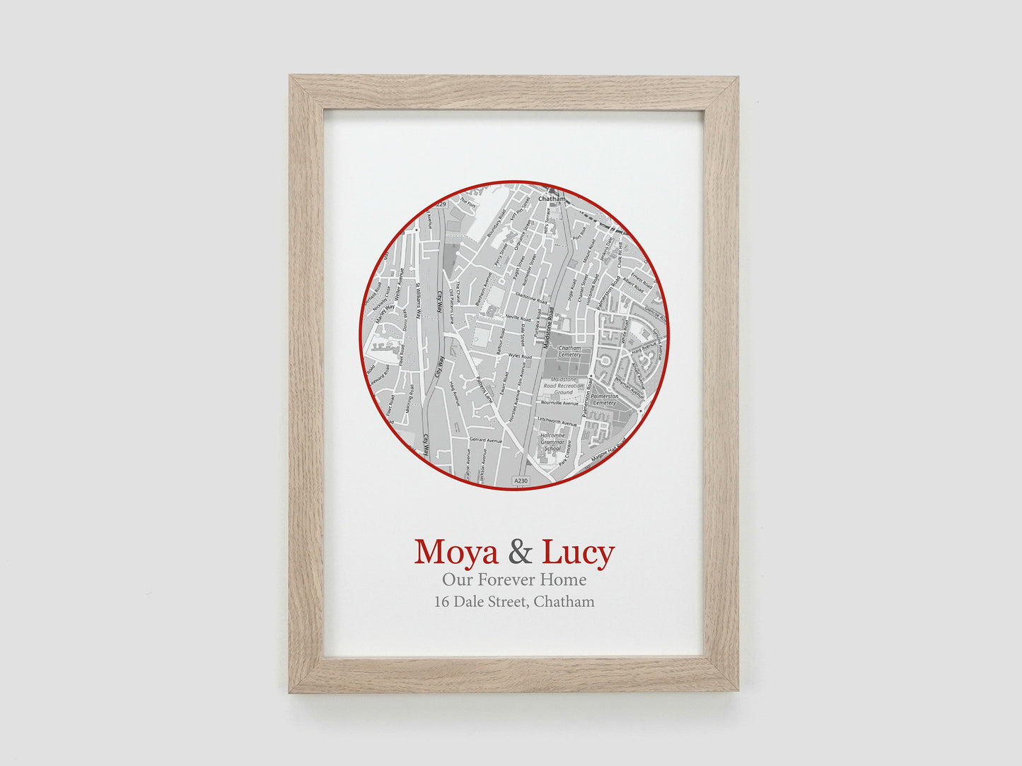 Special Location Map Print **ANY LOCATION** VA120