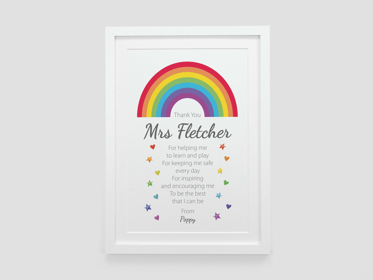 Thank You Teacher Rainbow Gift