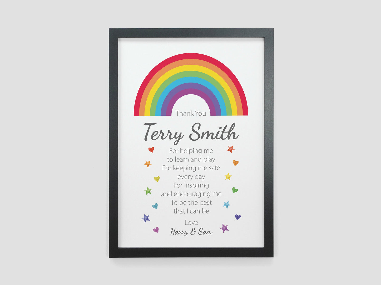 Thank You Teacher Rainbow Gift