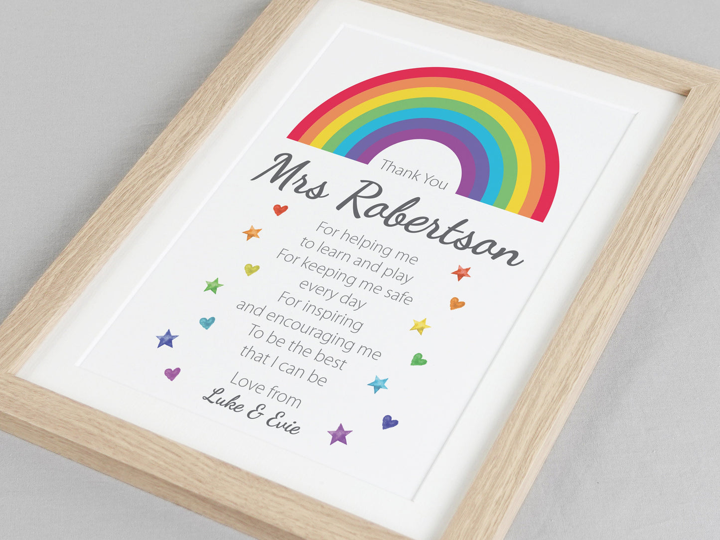 Thank You Teacher Rainbow Gift