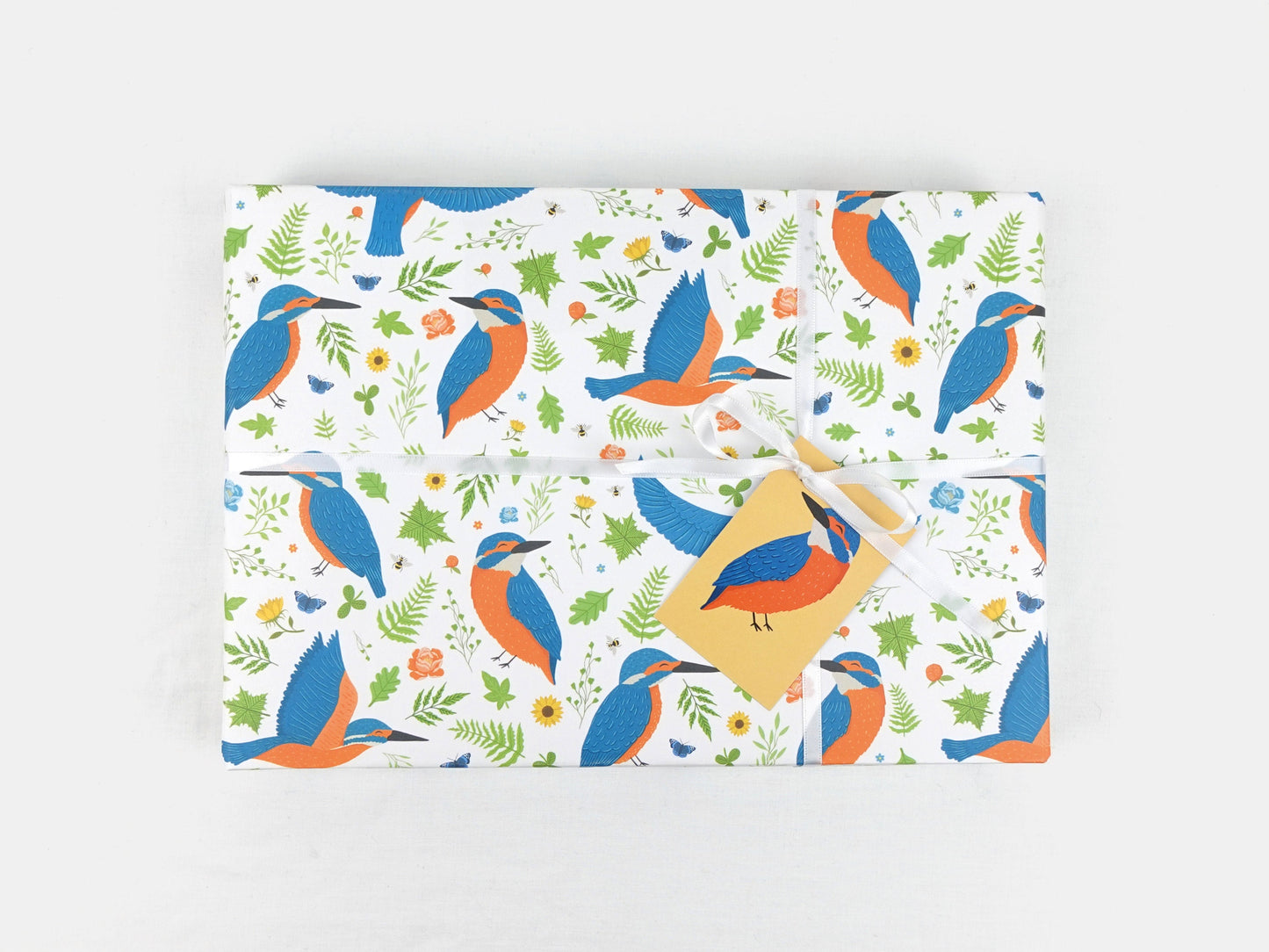 Kingfisher wrapping paper