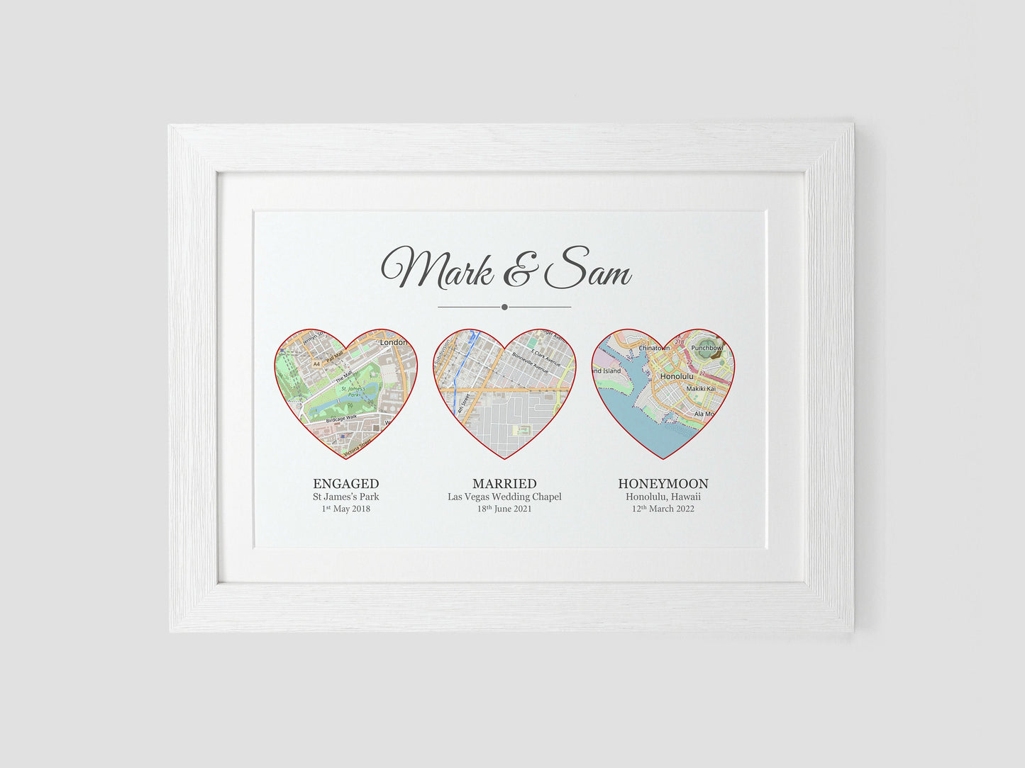 Met Engaged Married Wedding Gift