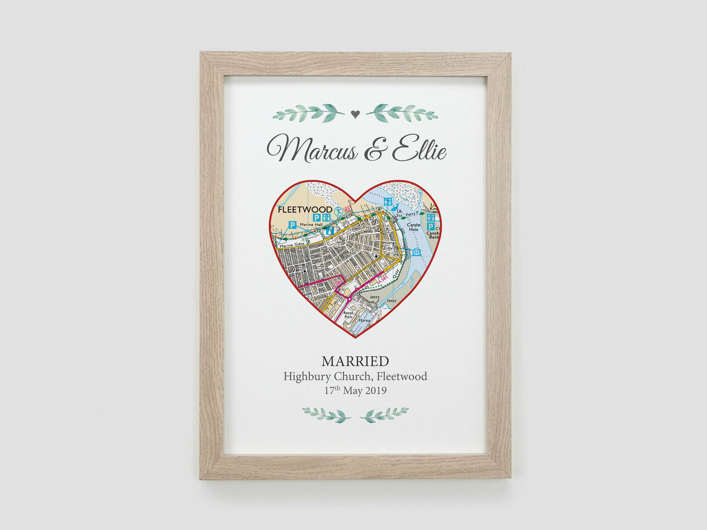 Special Location Map Gift