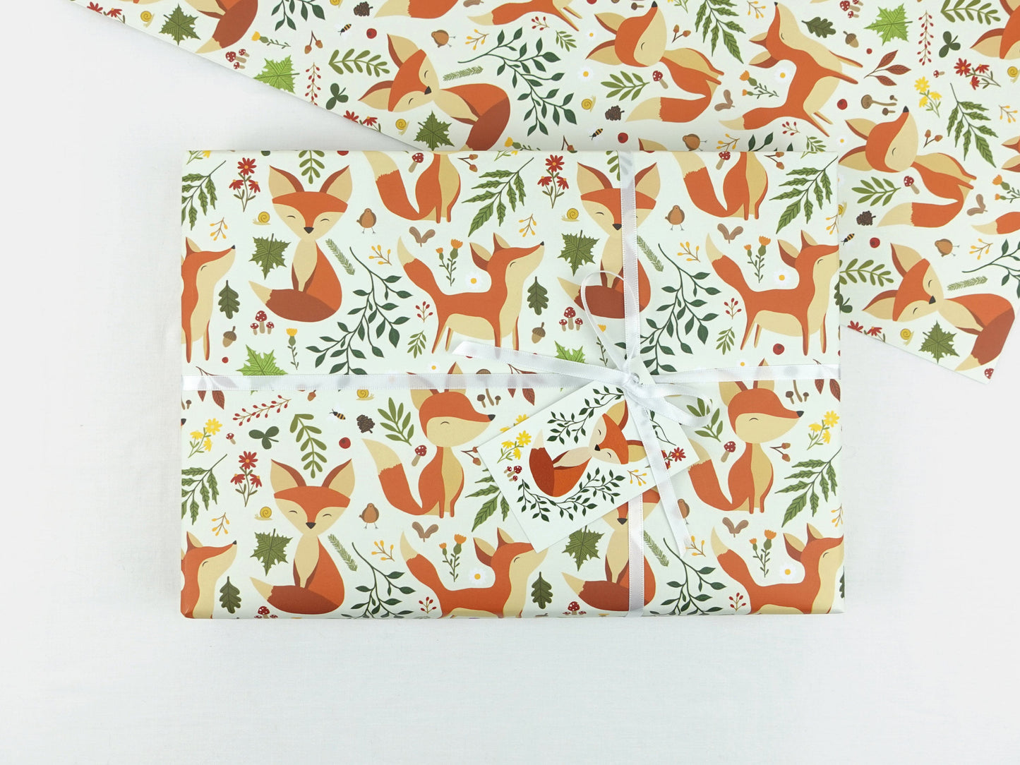 Fox wrapping paper