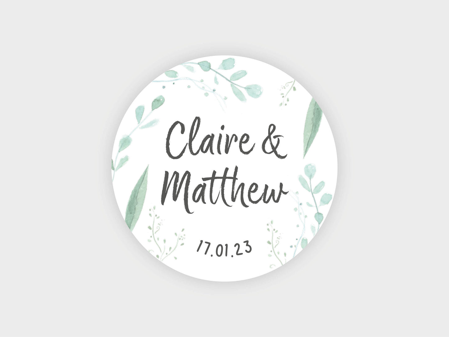 Wedding sticker