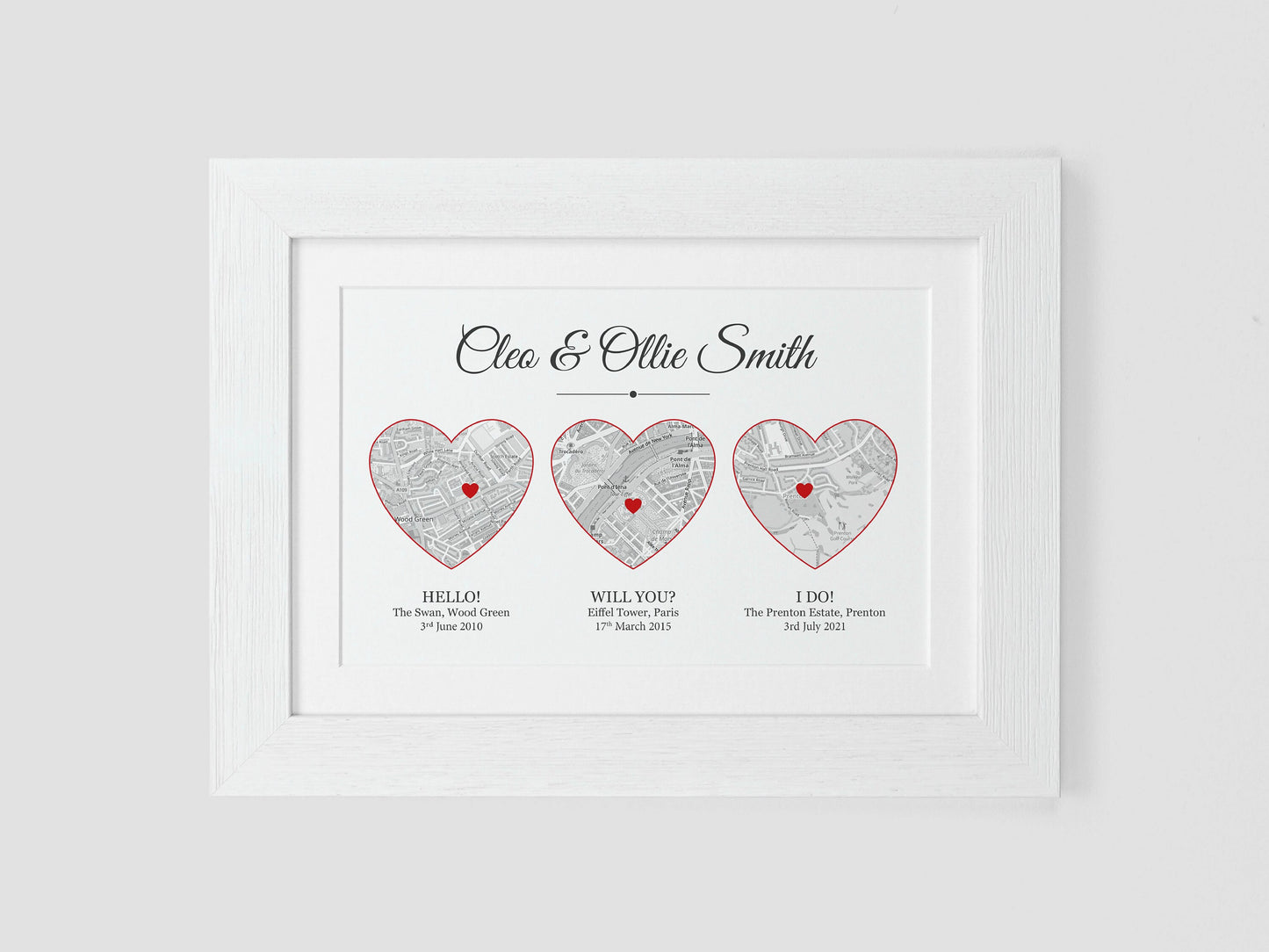 Met Engaged Married heart maps