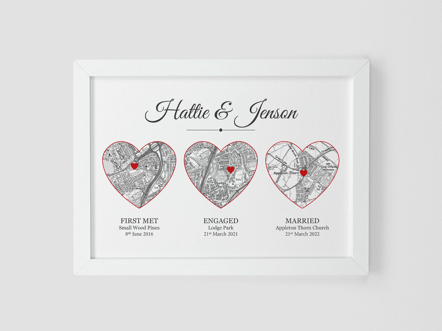 Met Engaged Married heart maps