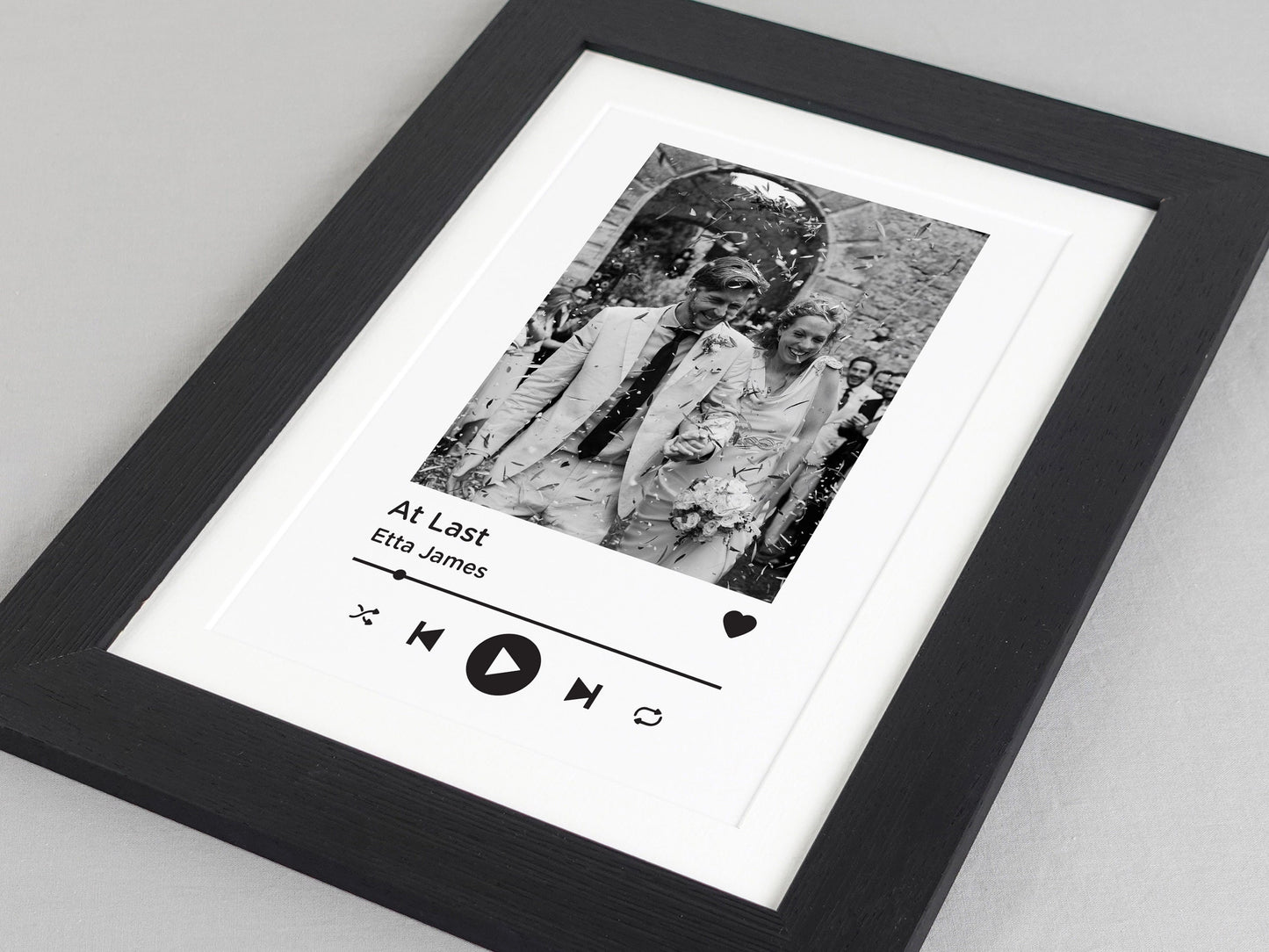 Personalised photo song print