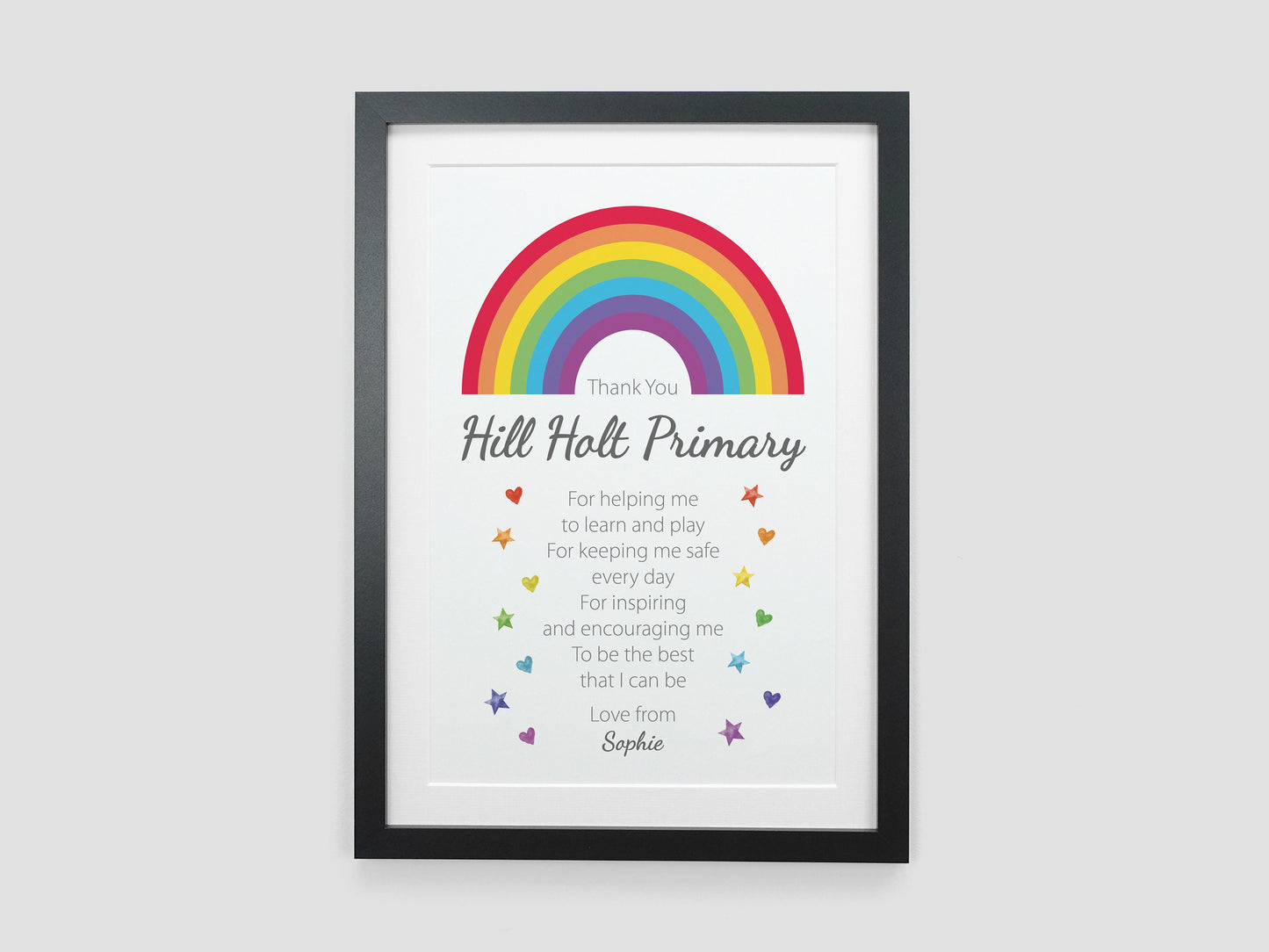 Thank You Teacher Rainbow Gift