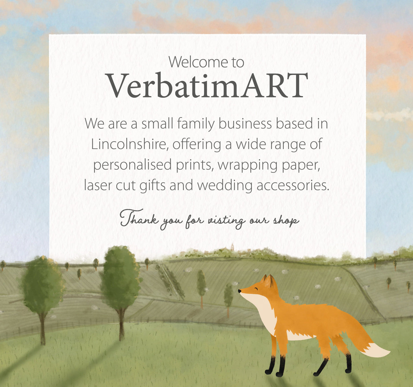 Personalised leaving present print poster