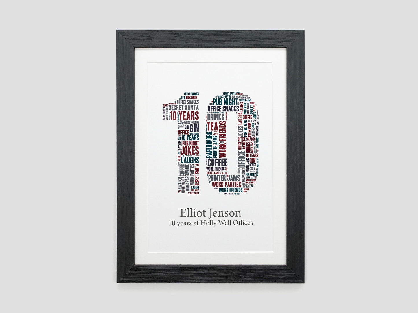 Personalised Word Number