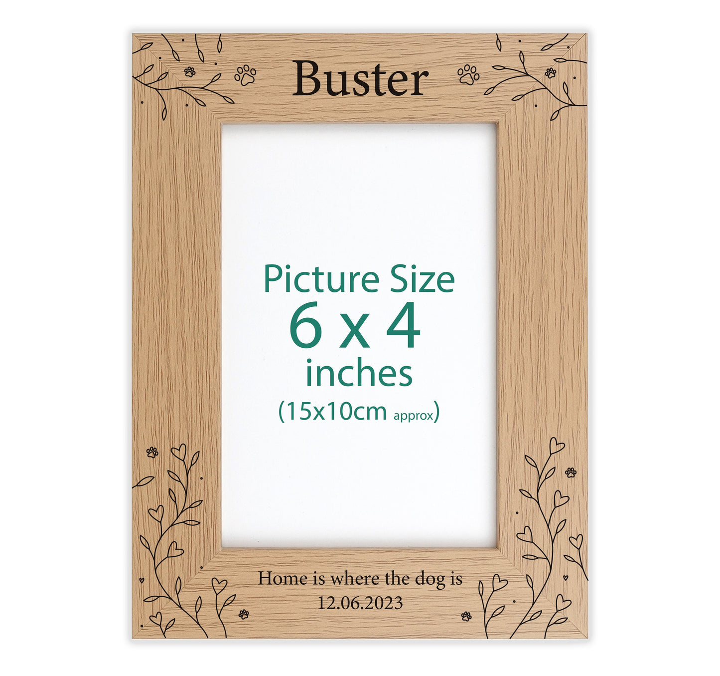 Personalised engraved photo frame VA220
