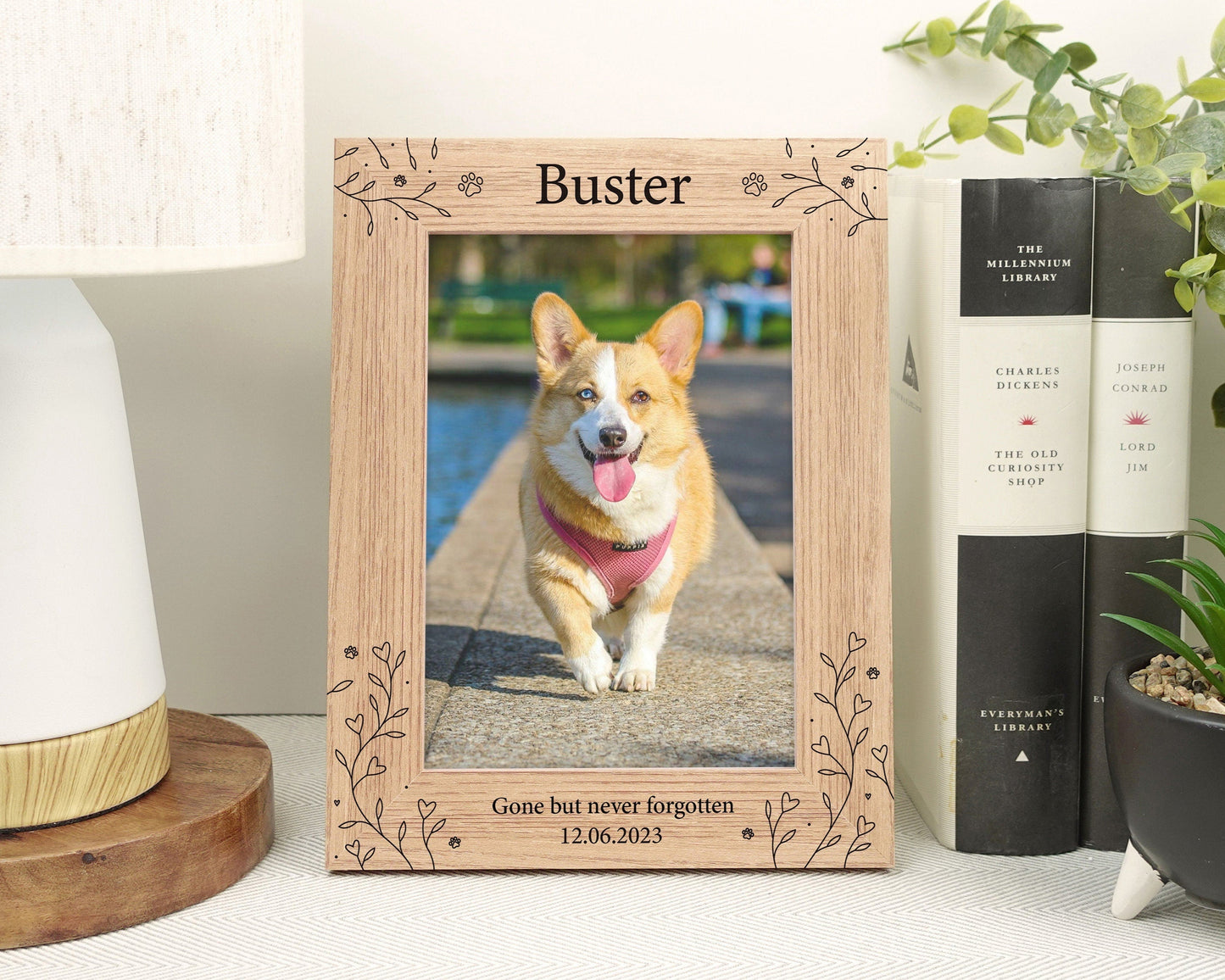 Personalised engraved photo frame VA220