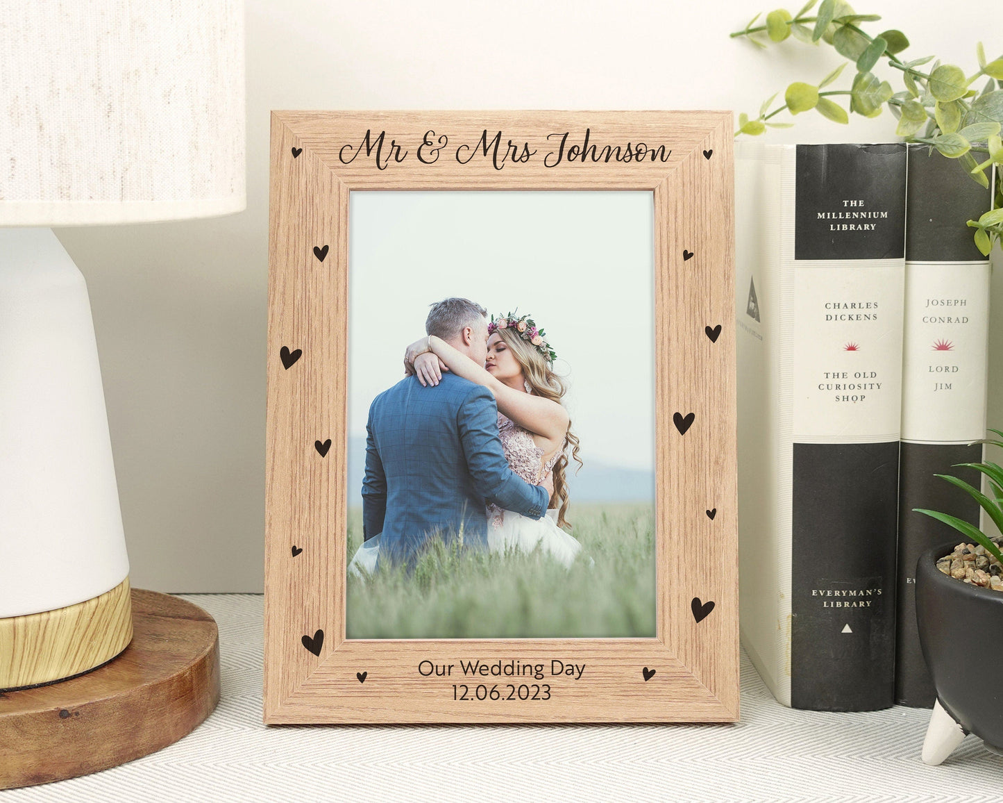 Personalised engraved photo frame VA203