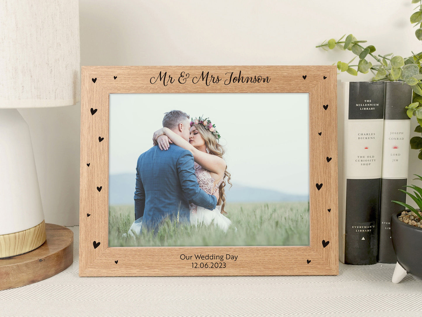 Personalised engraved photo frame VA203