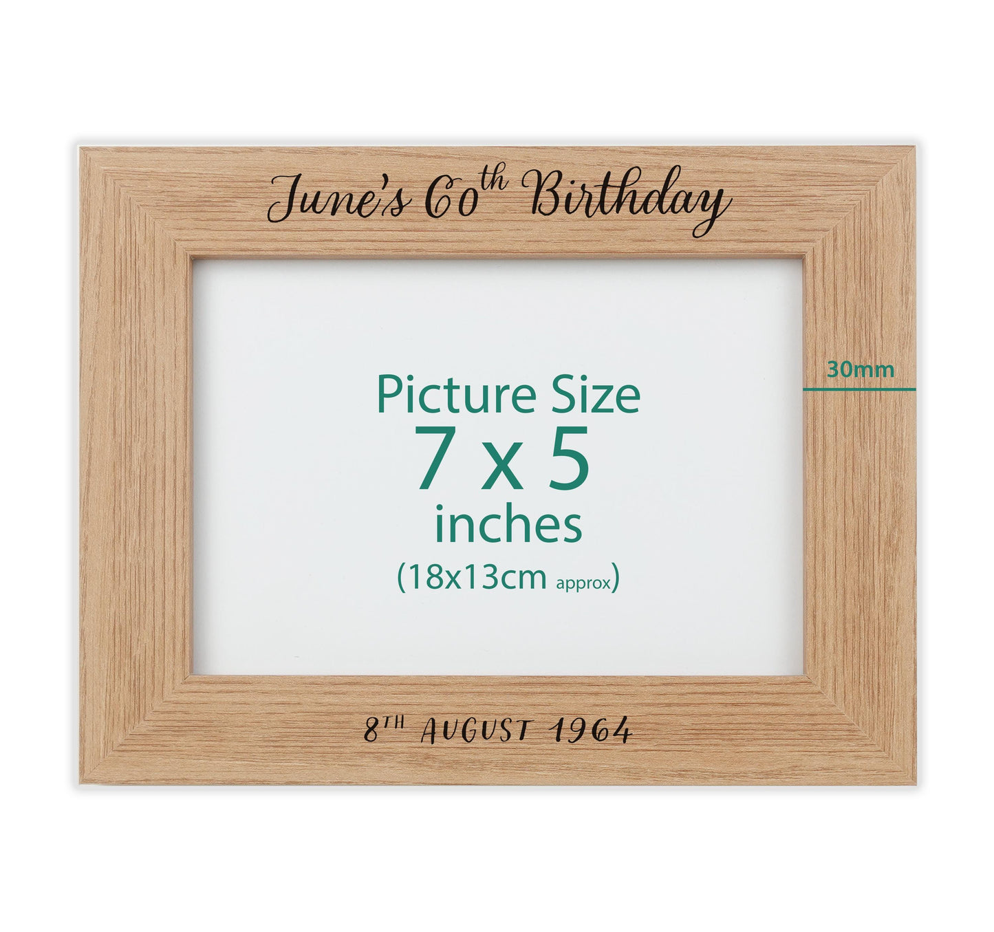 Personalised engraved photo frame VA181