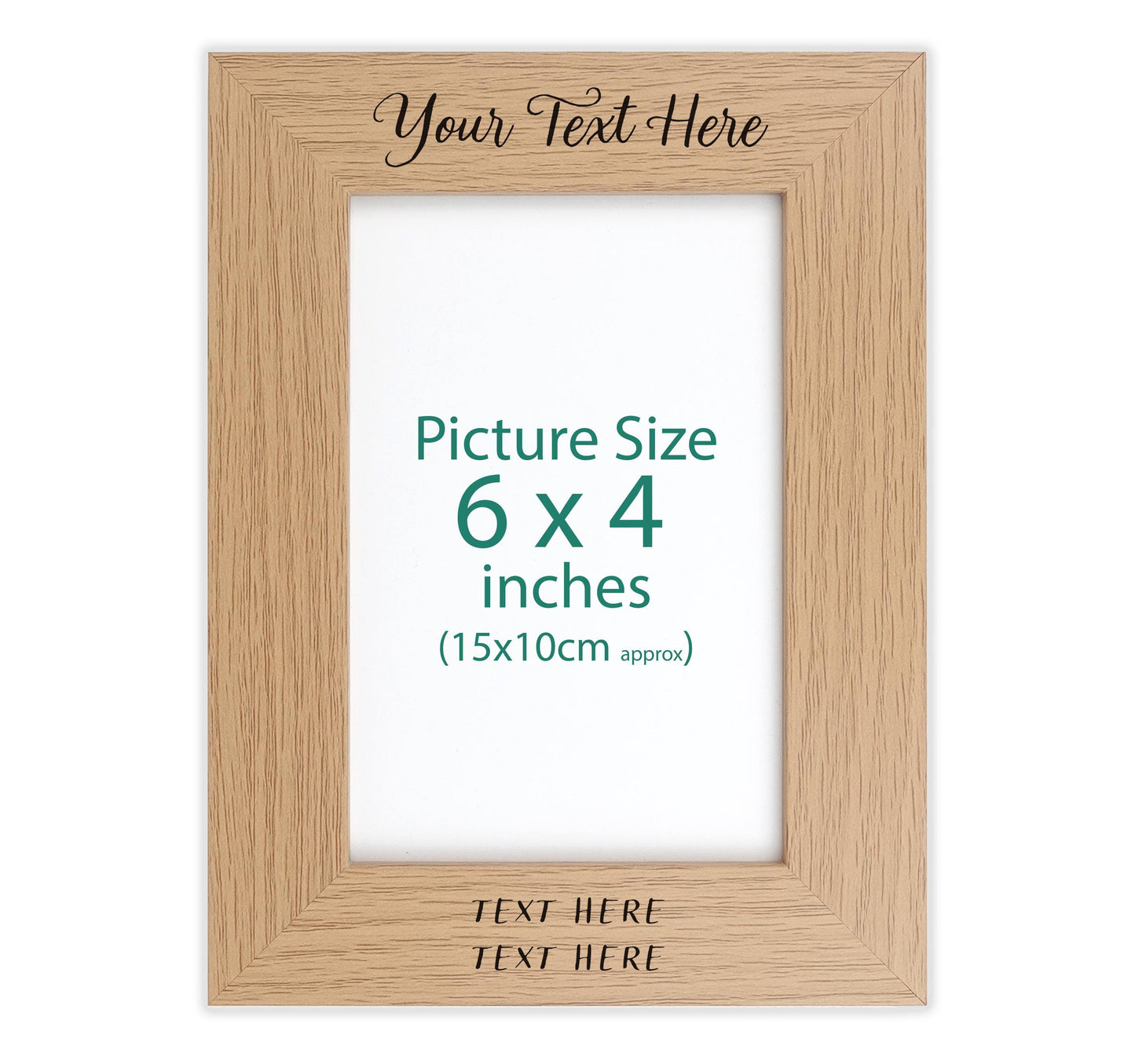 Personalised engraved photo frame VA181