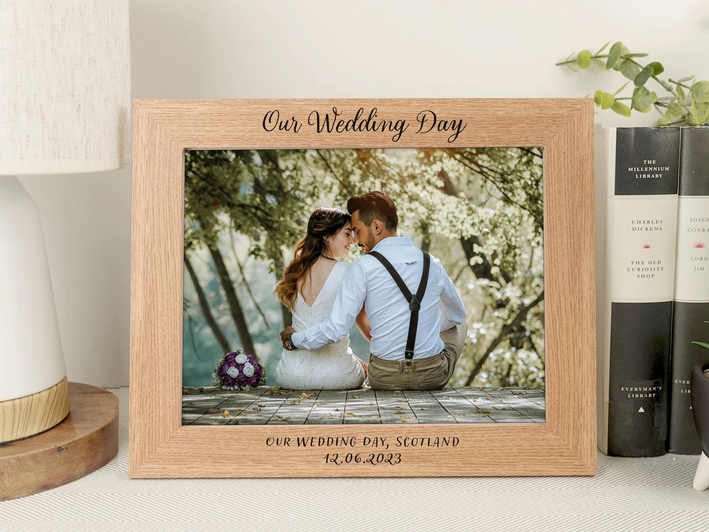 Personalised engraved photo frame VA181