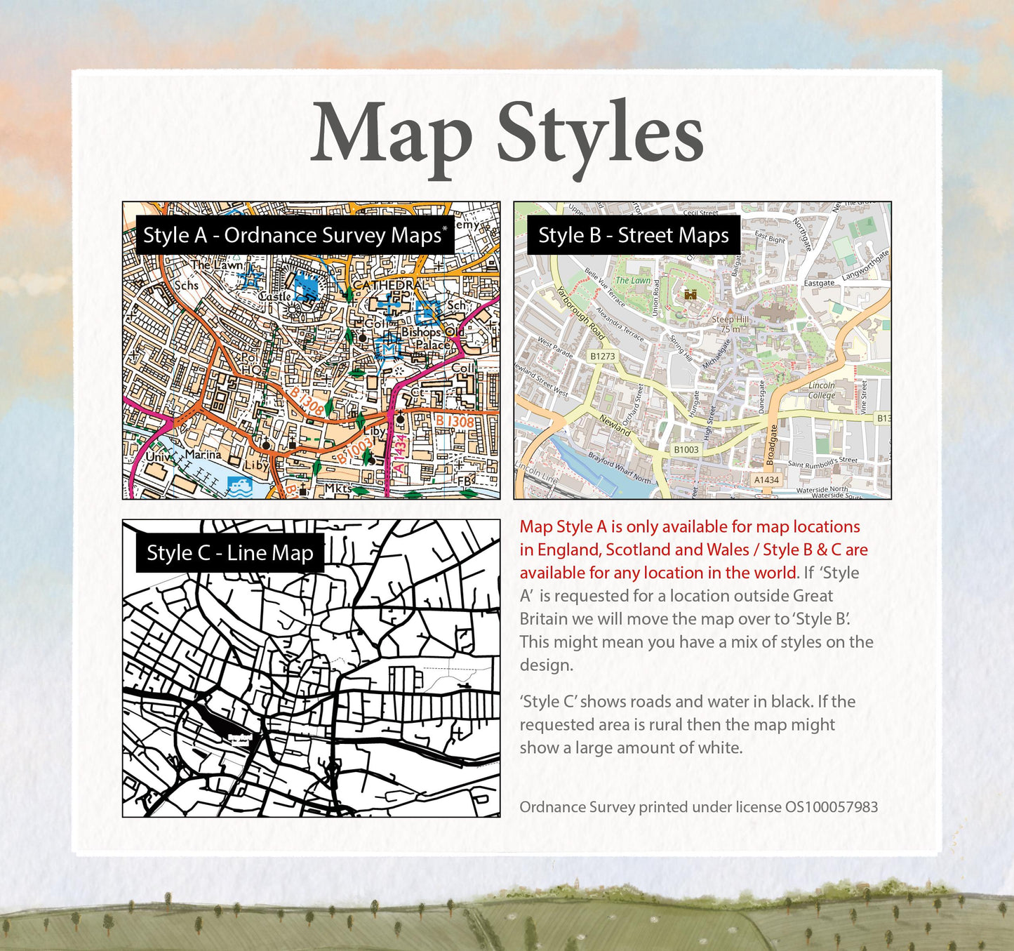New Home Map Poster