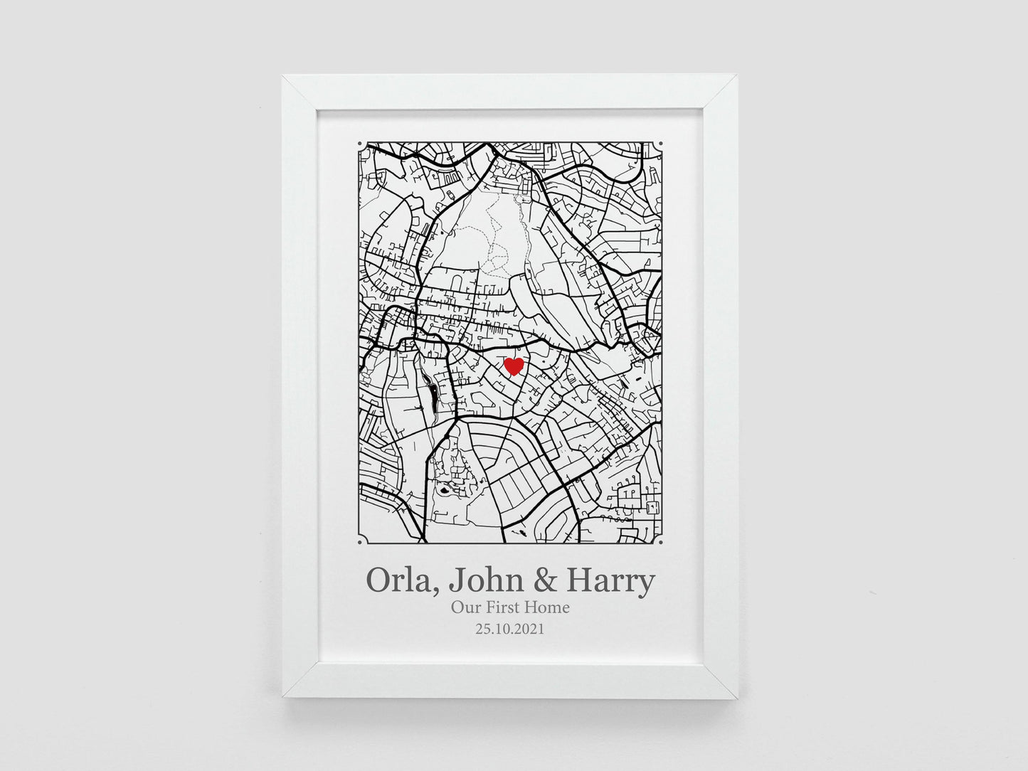 Special Place Map Print