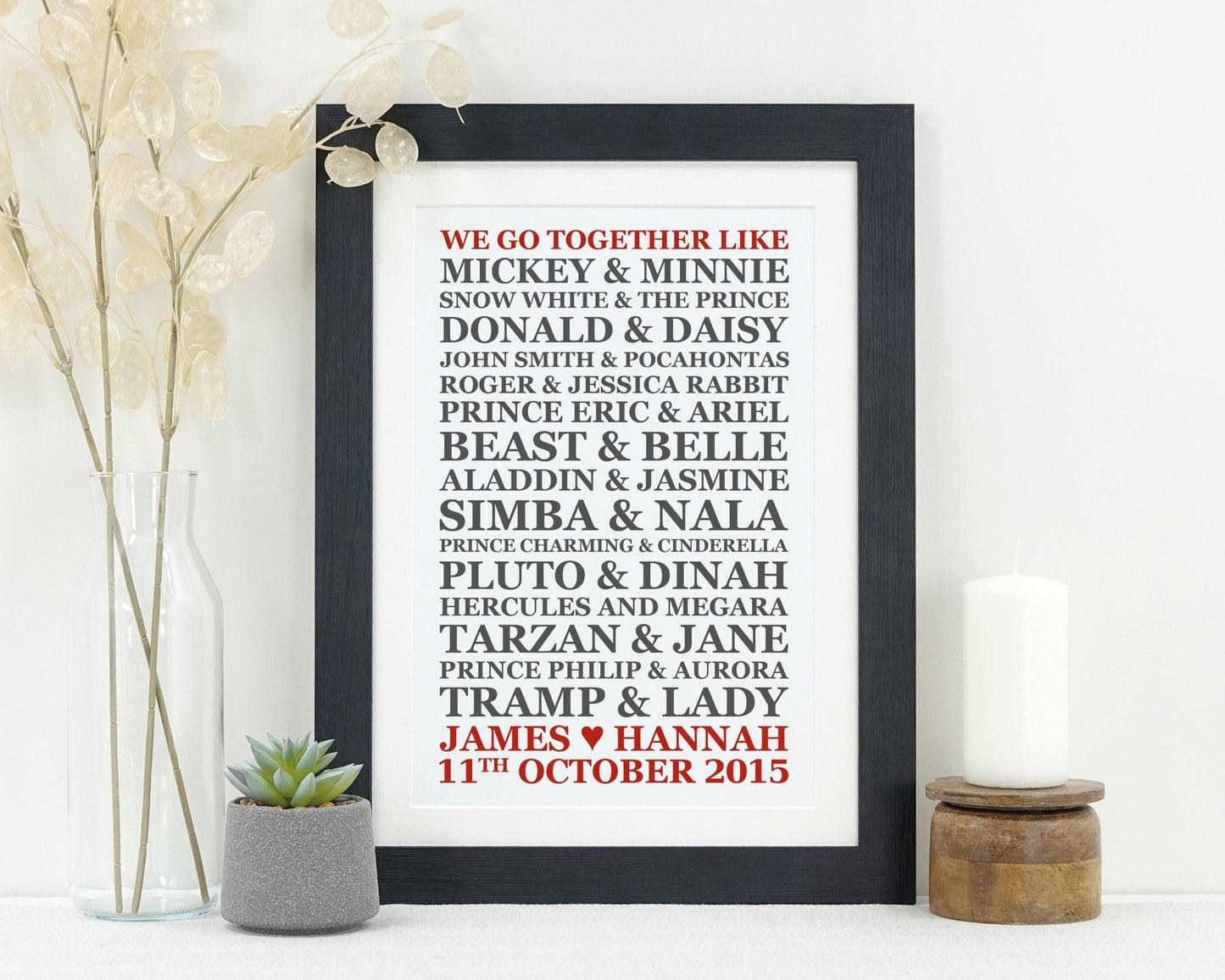 Disney Couples Gift