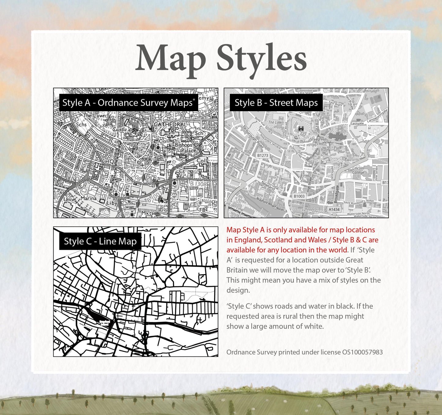 Personalised Map Print