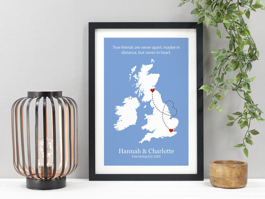 Personalised Friends leaving gift | leaving present | Moving away gift | Moving home present | new home gift **CHOICE OF COLOUR** VA025