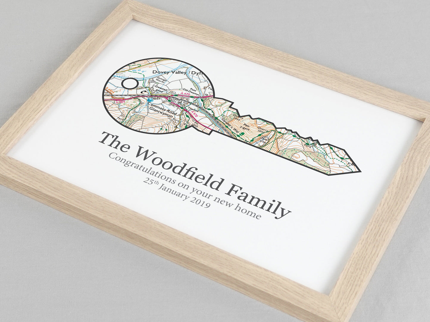 New Home Map Poster | Home Key Gift | Unique Housewarming Ideas | Moving in Gift | First House Print | Family Gift | Couples Present VA127