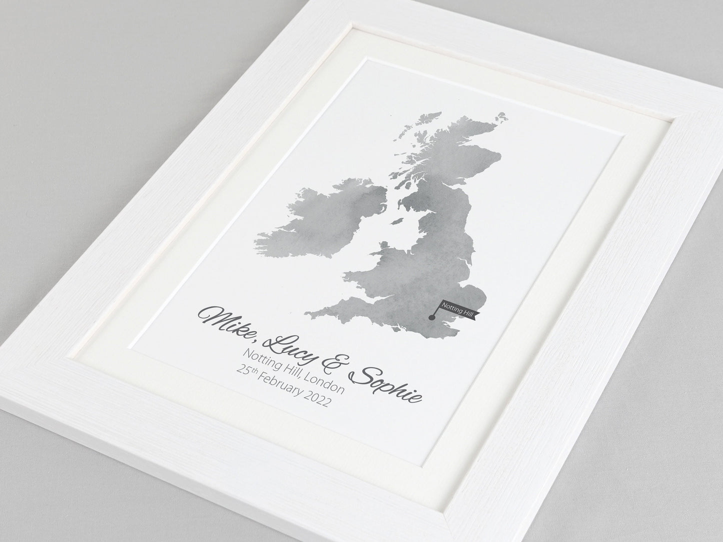 Our home map gift | House warming gift | Map of our home | Moving home present | Where we live print | New home gift VA011