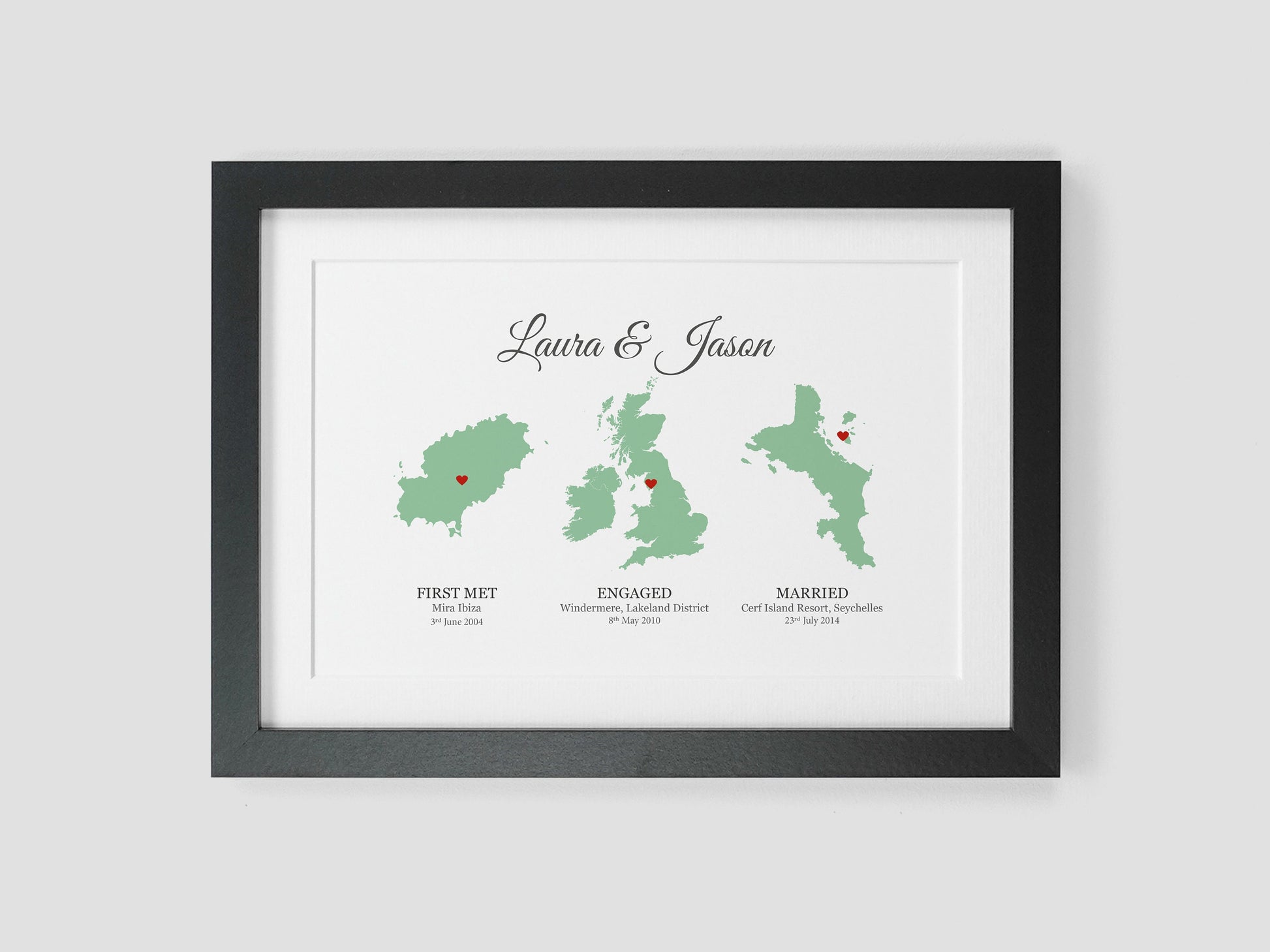 Personalised anniversary gift | Custom wedding gift | Met engaged married maps | Gift for couple, wife, husband | Paper anniversary VA031