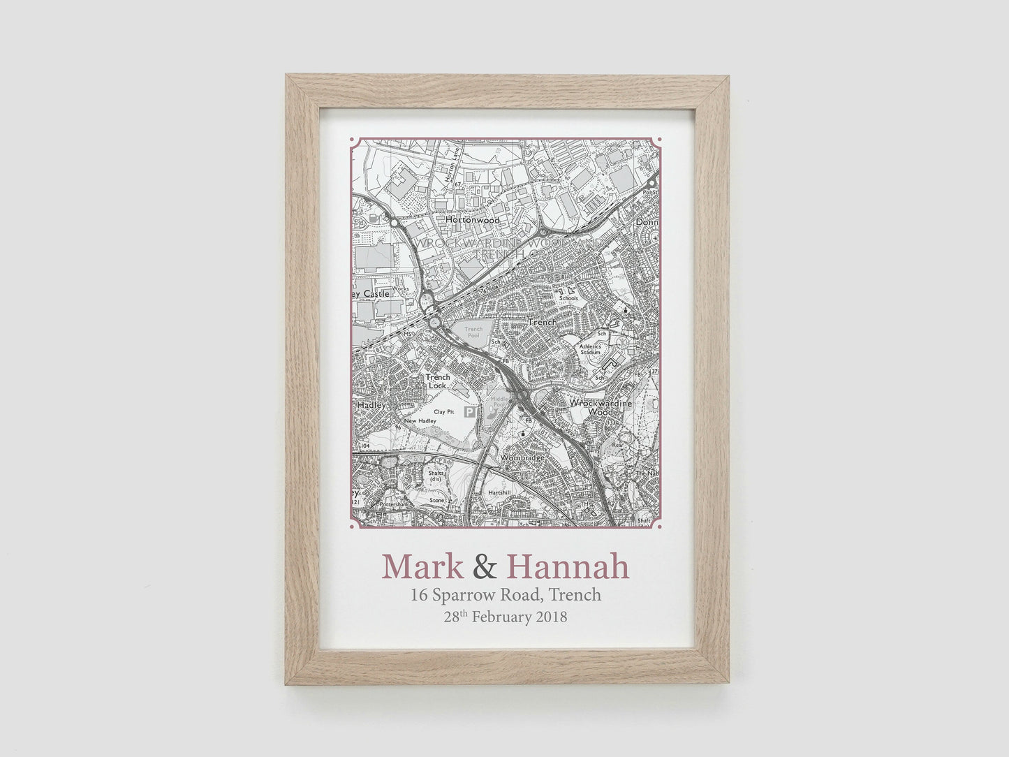 Black and White New Home Map | House Moving Present | Home Décor | First Home Present | Friends Retirement Gift | Couples Wedding Gift VA117