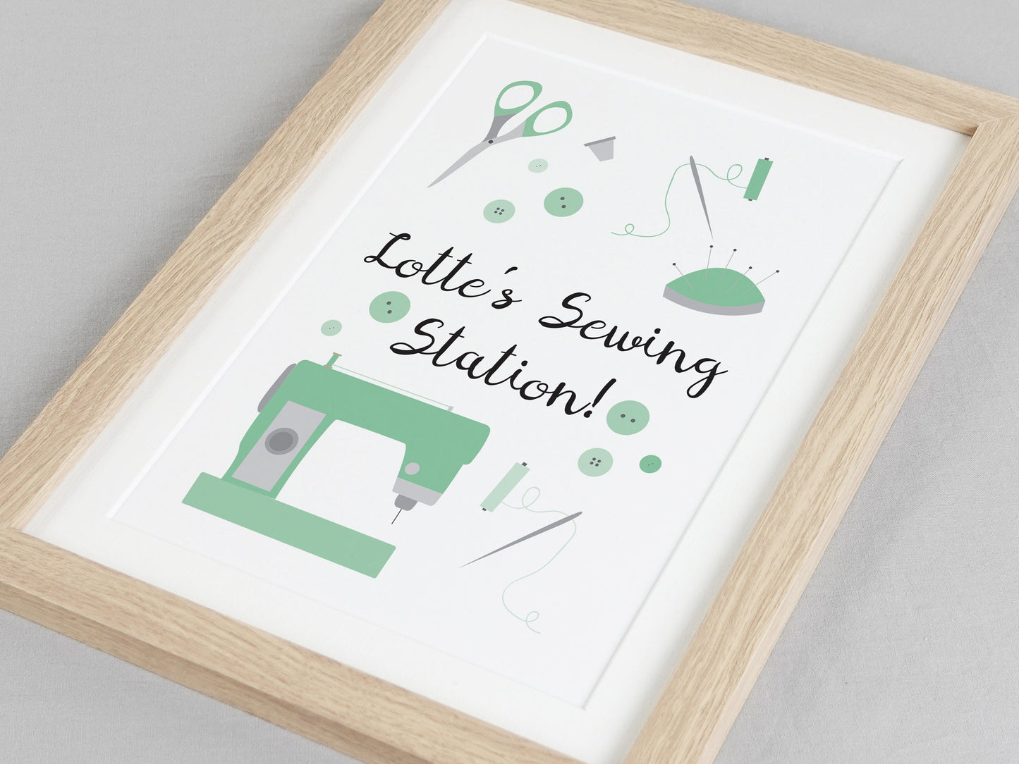 Craft Room Poster Print | Personalised Sewing Room Decoration | Gift for Sewing Fan | Mothers Day Present for Mum | Seamstress Present VA190