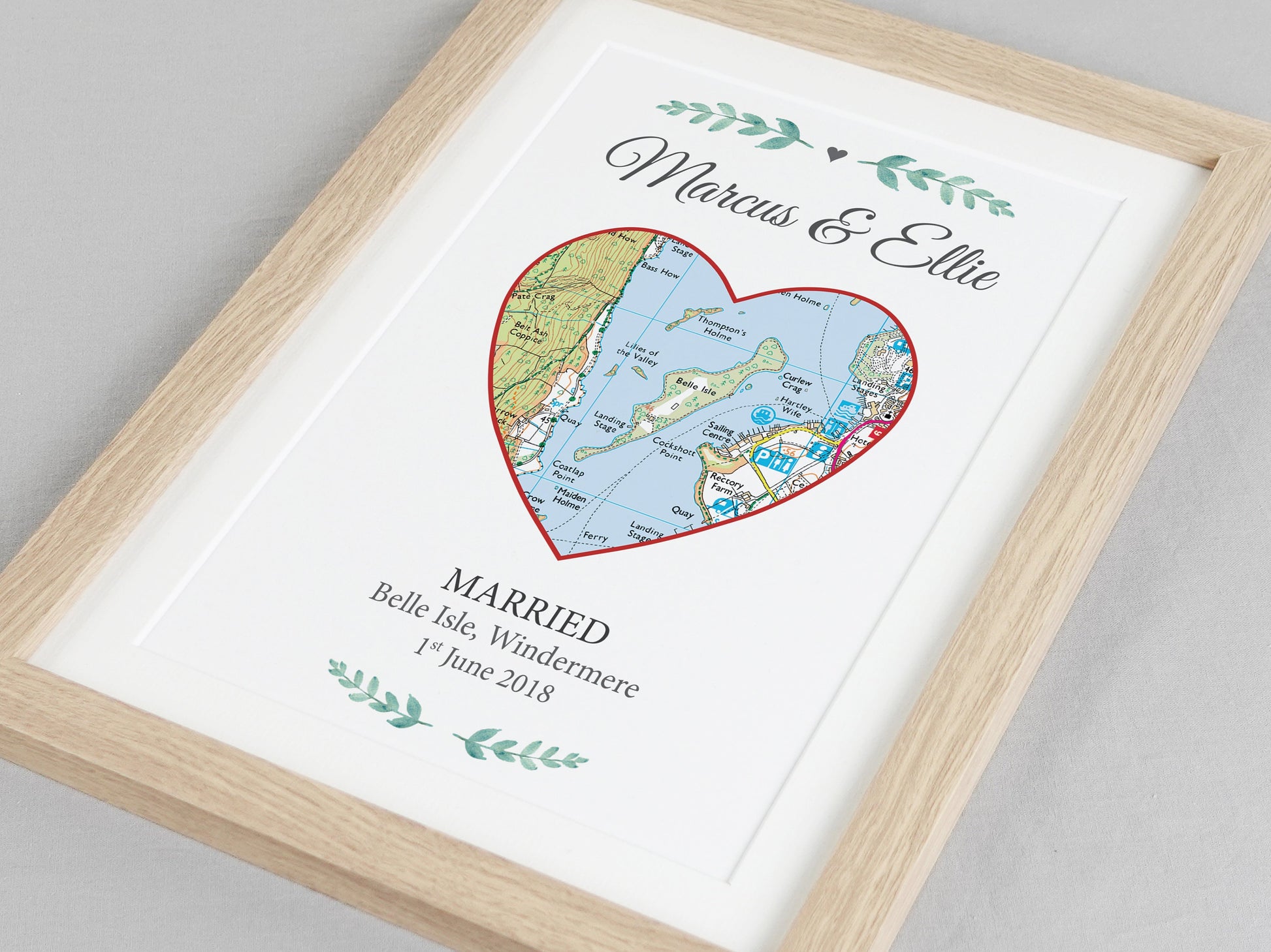 Special Location Map Gift | Personalised Engaged, Married, Met Print | Paper Anniversary Present | First met location | Couples Gift VA096