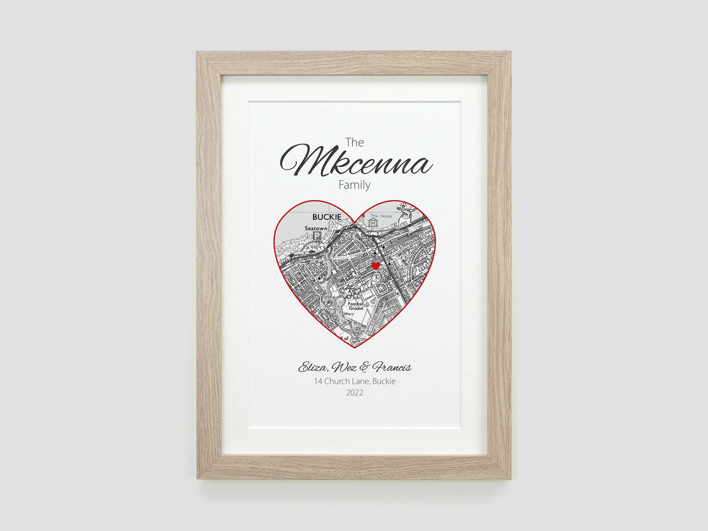 Housewarming gift | Personalised map new home gift | Personalized House warming gifts | House moving present | First 1st home gift VA051