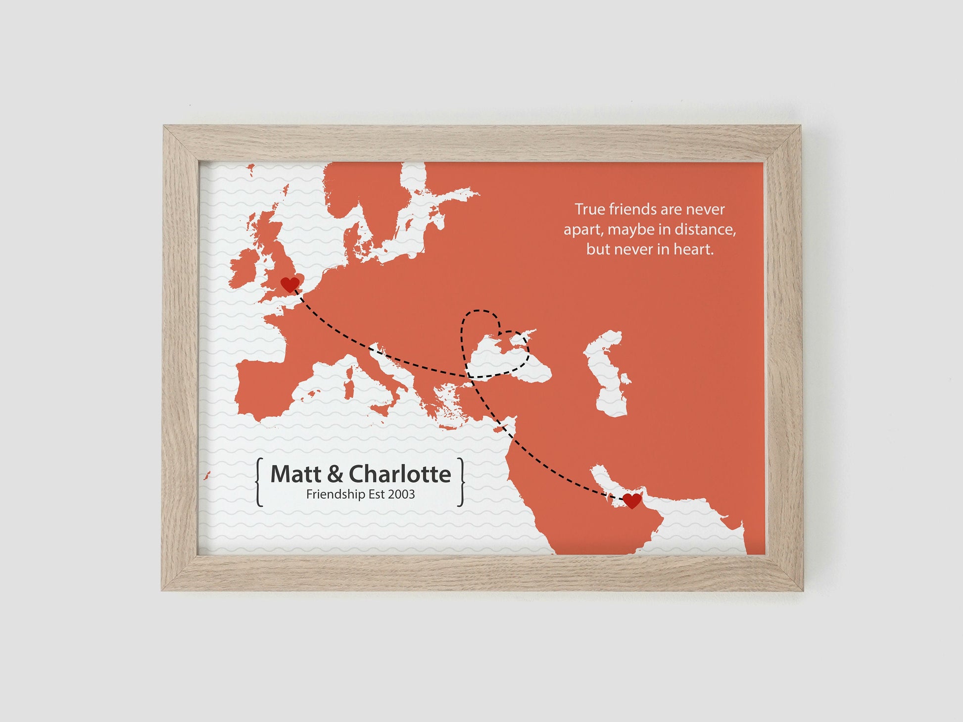 Moving Abroad Gift | Friend Leaving Poster Present | Personalised Moving Away Print | Leaving Gift | New Home Oversea *COLOUR CHOICE* VA116