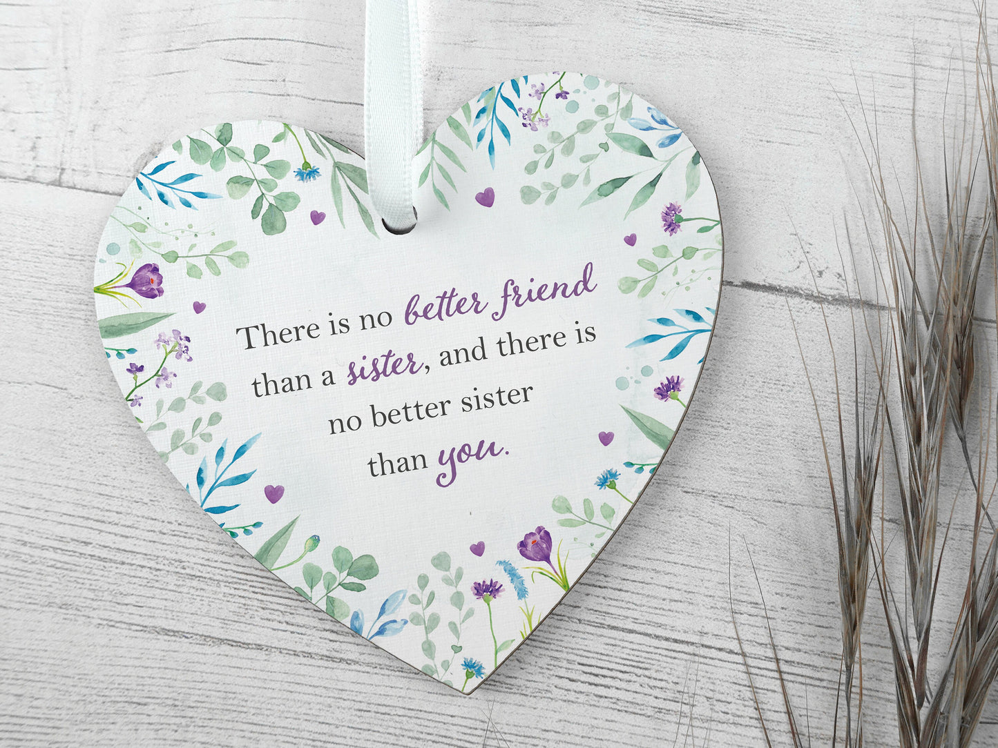 Sister gift | Wooden heart sister gift ideas | Gift for sister | Birthday present for sister LC048