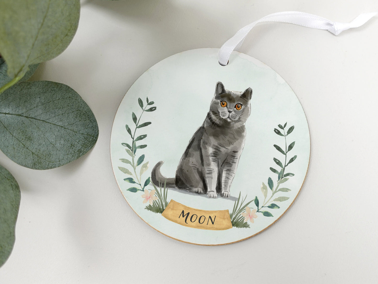 Gift for cat owner | Pet portrait cat present | British Shorthair Bengal Siamese Maine Coon Persian Ragdoll Russian Blue Gift VA020