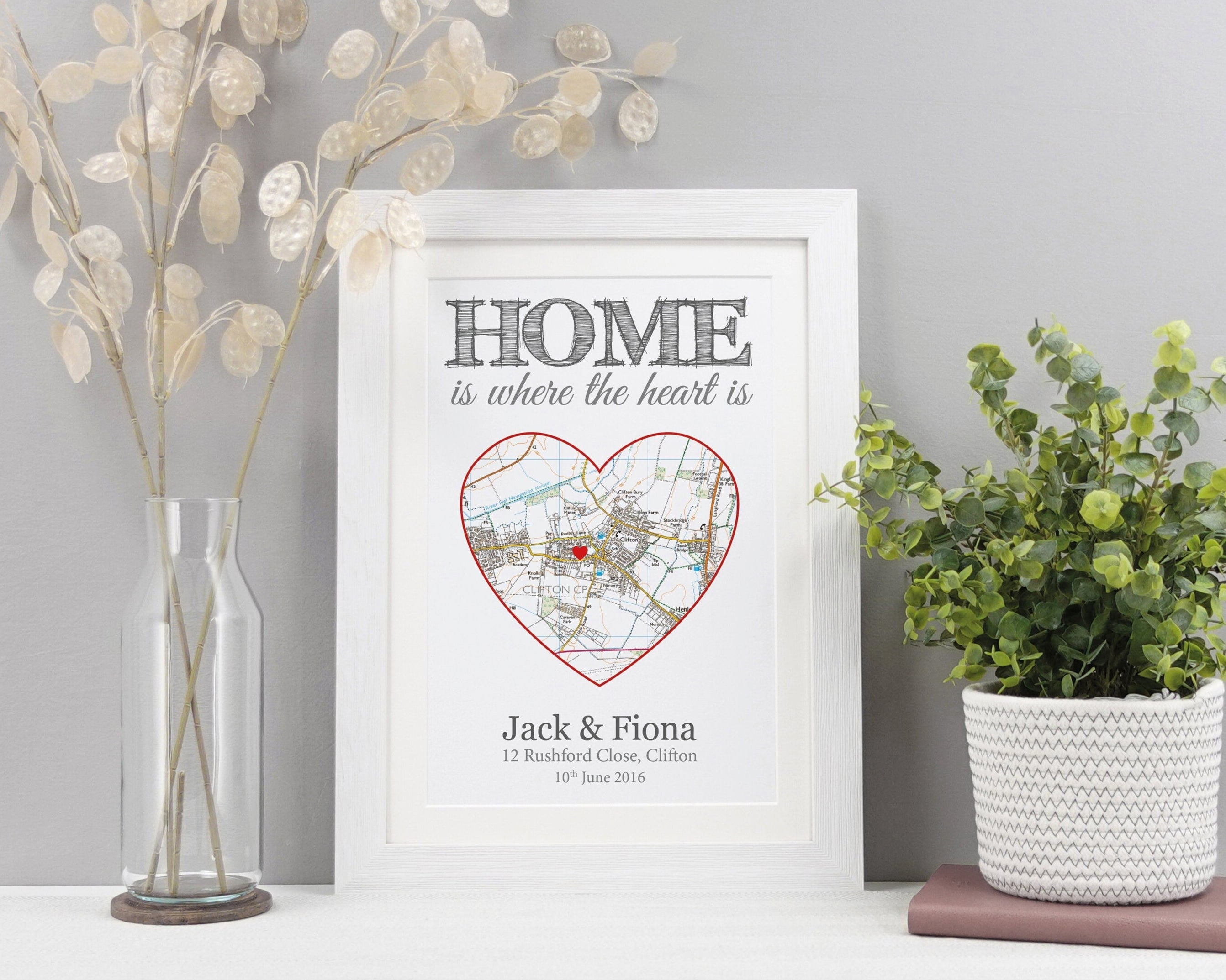 Personalised Home Map Print – VerbatimART