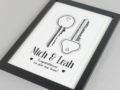 Keys to New Home Print