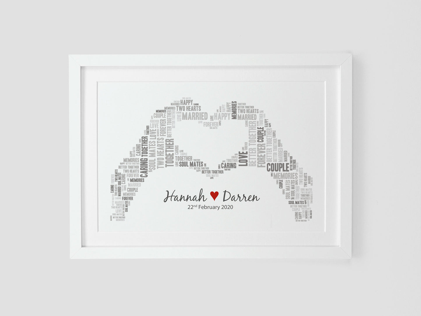Personalised wedding day gift