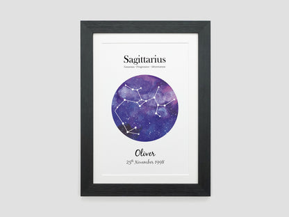 Personalised Zodiac Constellation Gift
