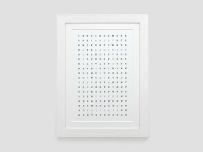 Personalised Word Search Print