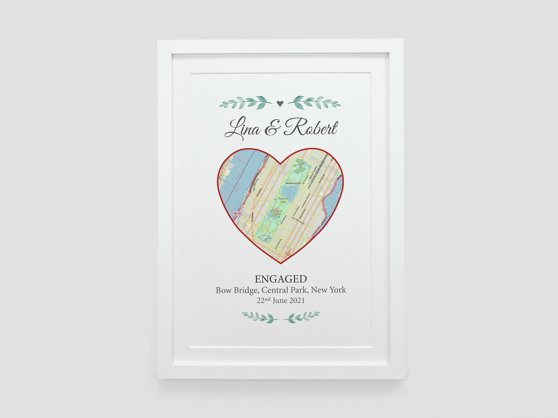 Special Location Map Gift