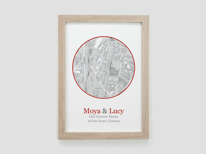 Special Location Map Print **ANY LOCATION** VA120