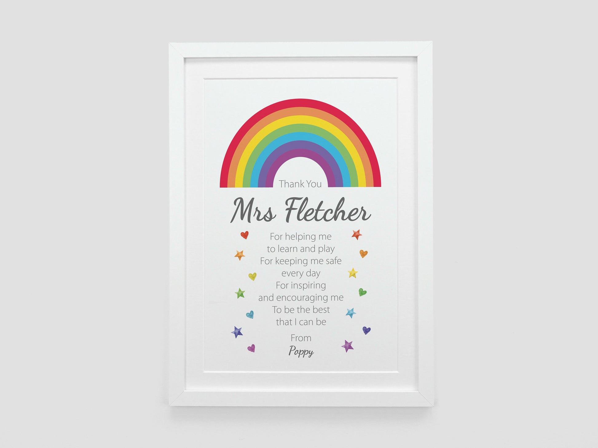 Thank You Teacher Rainbow Gift
