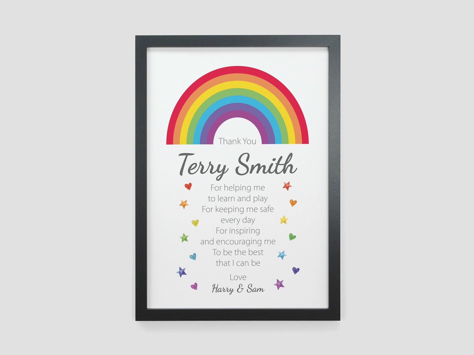 Thank You Teacher Rainbow Gift