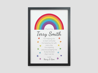 Thank You Teacher Rainbow Gift