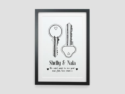 Keys to New Home Print